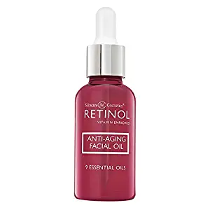 Retinol Anti-Aging Facial Oil &ndash; Instantly Adds A Glow To Your Face For A Younger Look &ndash; Radiance Booster With Nine Essential Oils Restores Hydration & Nourishment To Your Skin Night & Day