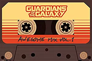 Pyramid International Guardians of The Galaxy Awesome Mix Vol 1 Cassette Tape Movie Poster 24x36 Inch