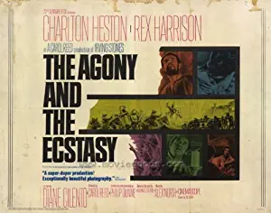 The Agony and the Ecstasy Movie Poster (22 x 28 Inches - 56cm x 72cm) (1965) Half Sheet -(Charlton Heston)(Rex Harrison)(Harry Andrews)(Diane Cilento)(Alberto Lupo)(Adolfo Celi)