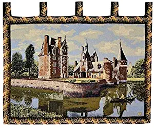 Tache 28 X 41 Inch Victorian Style Woven Summertime Manor Tapestry Wall Hanging Art Home Decor with Hanging Loops