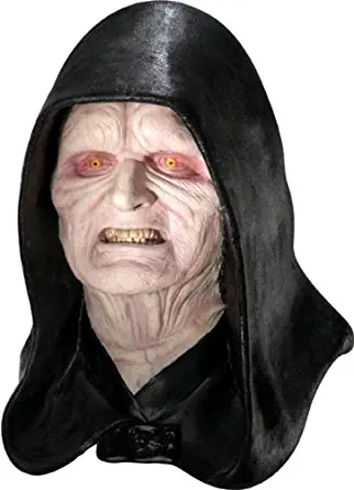 Rubie's Men's Star Wars Deluxe Adult Latex Emperor Palpatine Mask, Multicolor, One Size