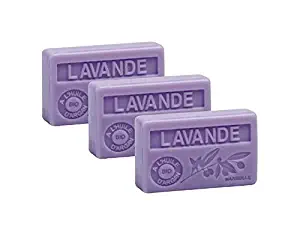 Maison du Savon - Set of 3 Arganoil Soaps 100g - LAVENDER