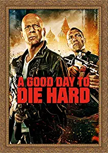 A Good Day to Die Hard 28x40 Large Gold Ornate Wood Framed Canvas Movie Poster Art