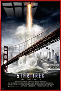 Star Trek XI - The Future Begins - Framed Movie Poster/Print (Golden Gate Bridge) (Size: 27 inches x 40 inches)