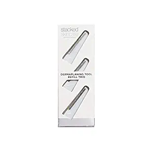 Facial Dermaplaning Tool Refill Kit - Perfect Exfoliating Tool for Smooth, Radiant and Glowing Skin &ndash; 3 Razor Refill Trio