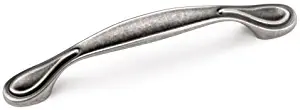 Laurey 24206 Cabinet Hardware 96MM Teardrop Pull, Antique Pewter