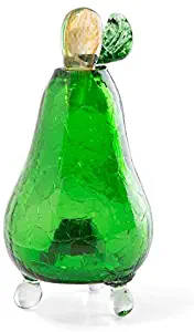 Plow & Hearth Fruit Fly Trap in Crackle Glass Pear Design