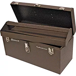 Homak 24-Inch Industrial Steel Toolbox, Brown Wrinkle Powder Coat, BW00200240