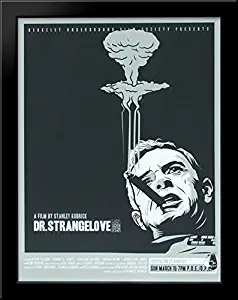 Dr. Strangelove 28x36 Large Black Wood Framed Print Movie Poster Art