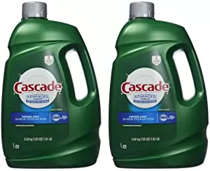 Cascade Advanced Power Liquid Machine Dishwasher Detergent with Dawn, 125-fl, Plastic Bottle (125 fl oz) -2 Pack