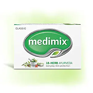 Medimix Herbal Handmade Ayurvedic Classic 18 Herb Soap for Healthy and Clear Skin Pack of 10 (10 x 125 g)