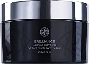 Forever Flawless BRILLIANCE - Diamond Body Scrub with Raw Sugar, Premium Sea Salt, Vitamin E, Exfoliating, Nourishes FF83, (8.82 oz)