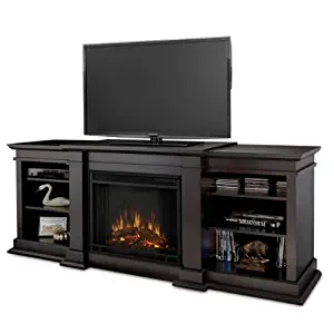 Real Flame Fresno Entertainment Electric Fireplace, Dark Walnut