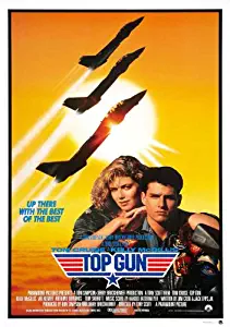 Top Gun Movie POSTER 27 x 40 Tom Cruise, Kelly McGillis, H, MADE IN THE U.S.A.