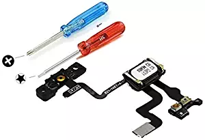 MMOBIEL Proximity Light Sensor Replacement Compatible with iPhone 4S Power Button On Off Flex Cable incl Screwdrivers