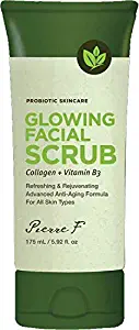 Pierre F Probiotic Glowing Facial Scrub Collagen + Vitamin B3 5.92 fl oz