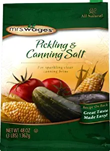 Mrs. Wages Pickling & Canning Salt, Non-iodized, (48 ounces), 3 lbs