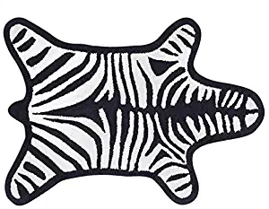 Jonathan Adler Zebra Bathmat - Black and White 31