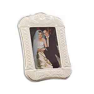Belleek Irish Claddagh Porcelain Photo Frame