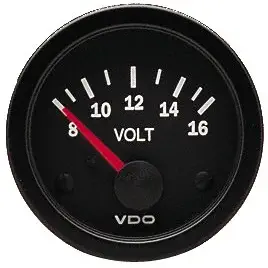 VDO 332103 Vision Style Voltmeter Gauge 2 1/16