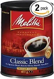 Melitta 60253 11 Oz Premium Blend Classic Coffee (Pack of 2)