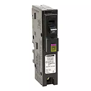 Square D by Schneider Electric HOM120PDFC Homeline Plug-On Neutral 20 Amp Single-Pole Dual Function (CAFCI and GFCI) Circuit Breaker, ,