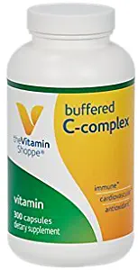 The Vitamin Shoppe Buffered C Complex, Antioxidant That Supports Immune Cardiovascular Health, NonAcidic (300 Capsules)