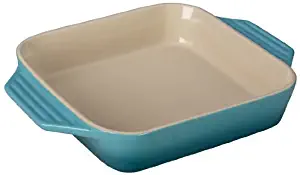 Le Creuset PG1057S-2417 Stoneware Square Dish, 9.5-Inch, Caribbean