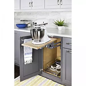 Hardware Resources Heavy Duty Mixer and Appliance Lift Mechanism Organizer with Soft-Close